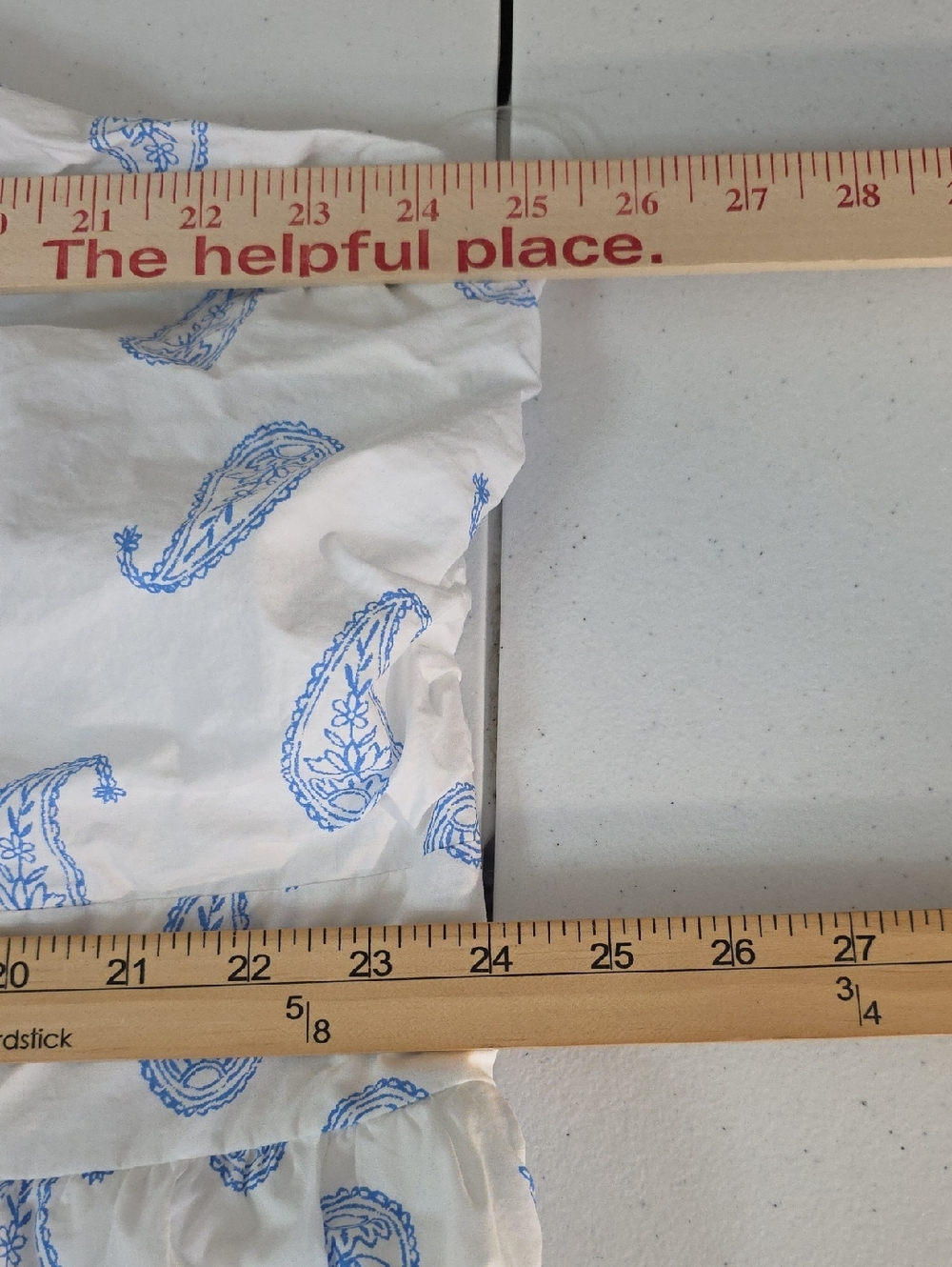 Universal Thread White Maxi Halter Dress with Blue Paisley Plus Size 4X - Picture 15 of 16